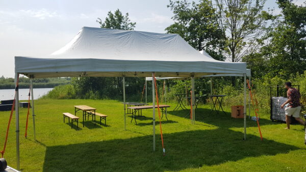 Vouwtent 3x6m wit excl. op- en afbouw - Afbeelding 3
