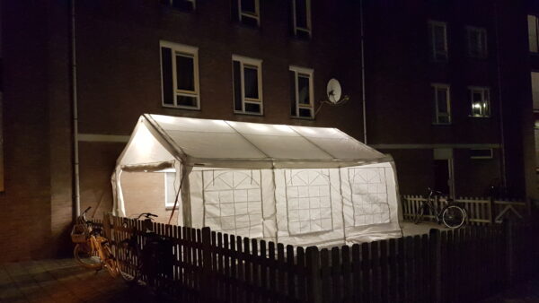 Partytent 3x6m wit (incl. op- en afbouw)