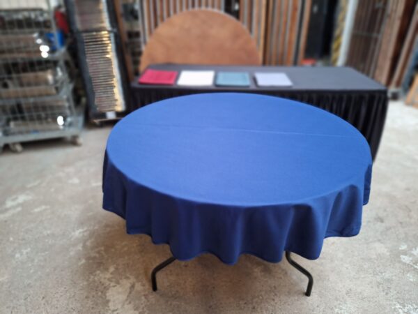 Tafelkleed rond 170cm donkerblauw