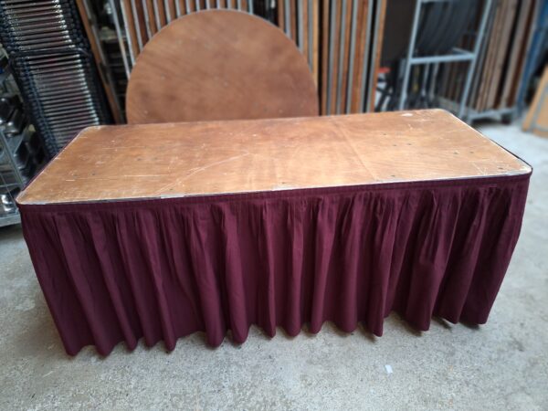 Tafelrok 400cm bordeaux-rood